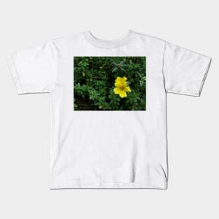 yellow flower in the garden Kids T-Shirt